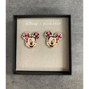 Disney and Baublebar Mickey winking hearts earrings in original box
